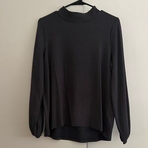Mock Neck Gray Shirt